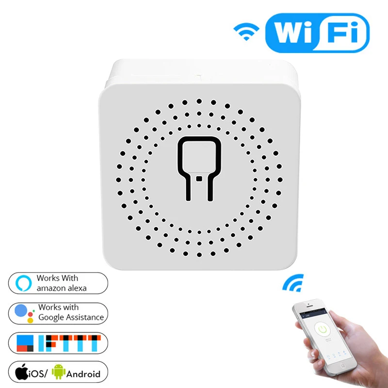 Mini Wifi Switch Alexa Timing Smart Switch Tuya Smart Life APP Voice Control Smart Home Automation Relay Module Light Switch
Mini Wifi Switch Alexa Timing Smart Switch Tuya Smart Life APP Voice Control Smart Home Automation Relay Module Light Switch