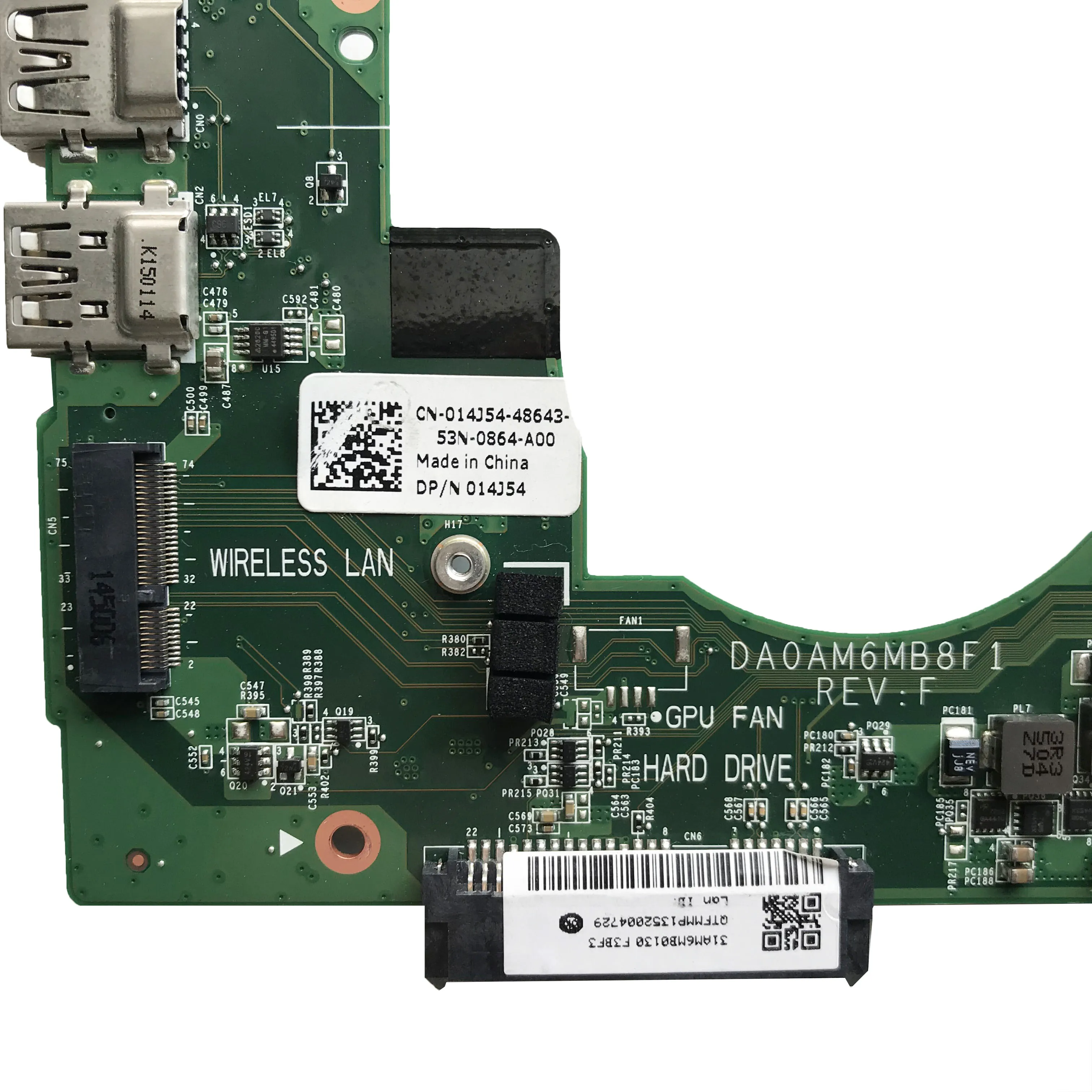 Материнская плата для ноутбука Dell Inspiron 7548 CN-014J54 014J54 14J54 DA0AM6MB8F1 SR23Y I7-5500U DDR3L |