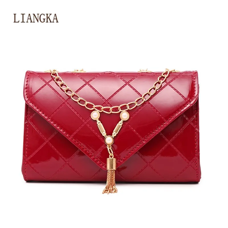 2020 New Fashion High Texture Small Bag Female Red Small Package Shoulder Bag Wild Lingge Chain Messenger Bag Luxury Design
2020 New Fashion High Texture Small Bag Female Red Small Package Shoulder Bag Wild Lingge Chain Messenger Bag Luxury Design