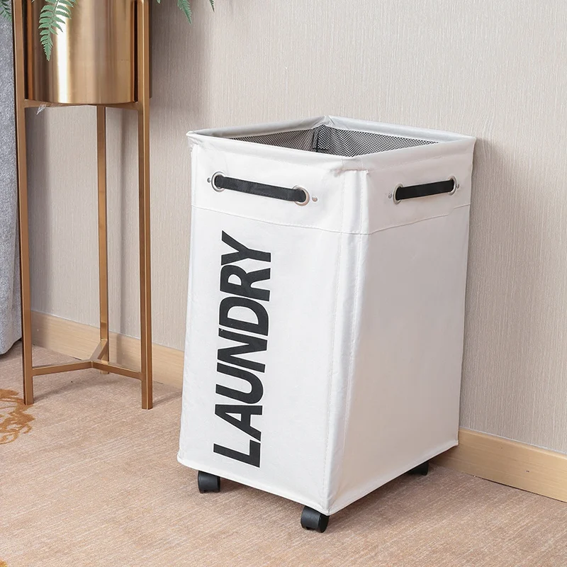 AFBC Dirty Clothes Laundry Basket Foldable Storage Basket with Wheel for Office Waterproof Oxford Bathroom Laundry Hamper White
AFBC Dirty Clothes Laundry Basket Foldable Storage Basket with Wheel for Office Waterproof Oxford Bathroom Laundry Hamper White