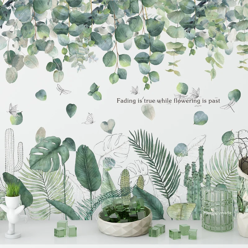 18 styles Green Leaf Wall Stickers for Living room Bedroom Sofa Background Wall Decor Tropical plants Wall Decal Home Decoration
18 styles Green Leaf Wall Stickers for Living room Bedroom Sofa Background Wall Decor Tropical plants Wall Decal Home Decoration