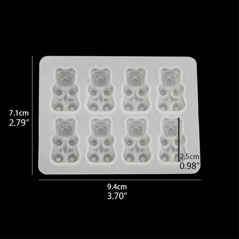 Cute Bear Sugar Silicone Mould Crystal Resin Epoxy Mold Jewelry Pendant Crafts
Cute Bear Sugar Silicone Mould Crystal Resin Epoxy Mold Jewelry Pendant Crafts
