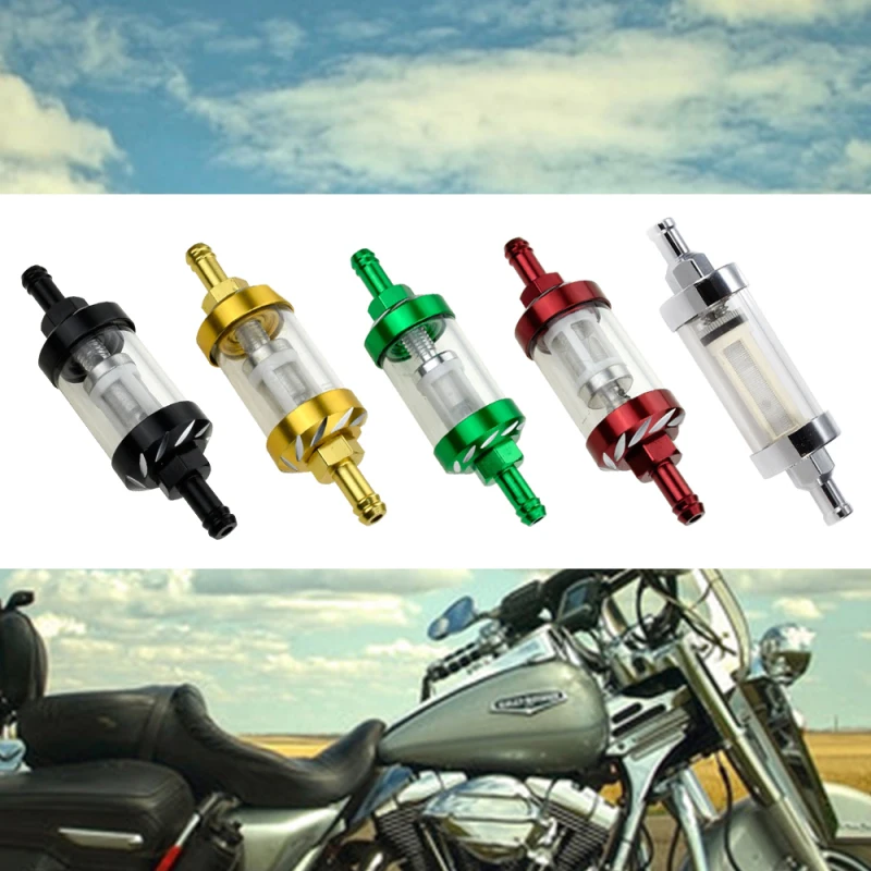 Universal Filter Chrome and Glass Fuel Petrol Diesel Inline Filter 8mm Filter Input and Output Gasoline Engine Linear Filter
Universal Filter Chrome and Glass Fuel Petrol Diesel Inline Filter 8mm Filter Input and Output Gasoline Engine Linear Filter