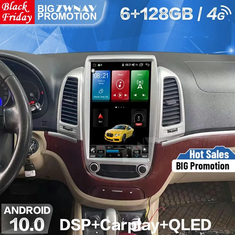128 г Carplay Android Tesla Экран плеер для Hyundai Santa Fe 2006 2007 2008 2009 2010 2011 2012 2013 2014 2015 2016 головное устройство
128 г Carplay Android Tesla Экран плеер для Hyundai Santa Fe 2006 2007 2008 2009 2010 2011 2012 2013 2014 2015 2016 головное устройство