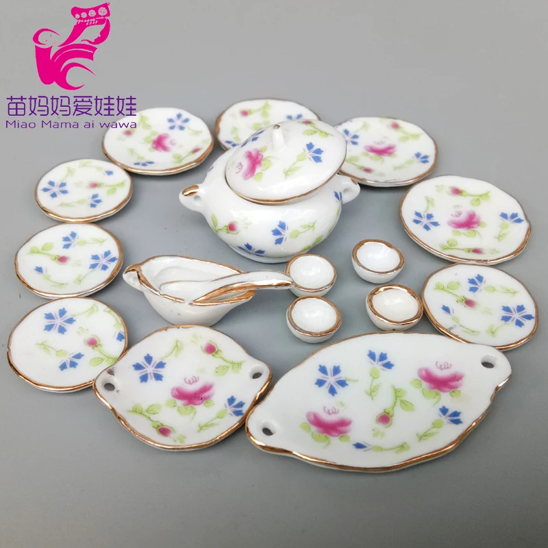 Mini Porcelain tableware for 1:12 scale dollhouse decoratioin accessories for 1/12 1/8 bjd barbie blythe doll house diy
Mini Porcelain tableware for 1:12 scale dollhouse decoratioin accessories for 1/12 1/8 bjd barbie blythe doll house diy