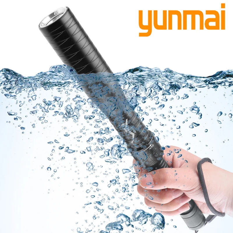 XM-L T6 tactical baseball bat LED flashlight safety waterproof flashlight 18650 battery swimming light Professional diving
XM-L T6 tactical baseball bat LED flashlight safety waterproof flashlight 18650 battery swimming light Professional diving