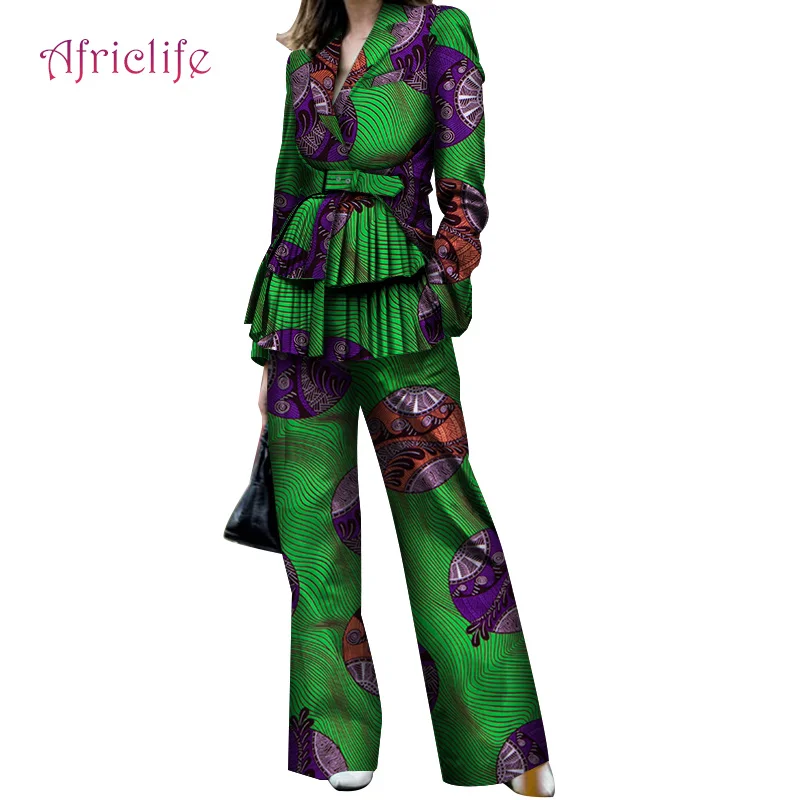 Blazer Suit for Women Dashiki African Print Women Blazer and Wide Leg Pant 2 Pieces Set Plus Size Ankara Clothing WY4109
Blazer Suit for Women Dashiki African Print Women Blazer and Wide Leg Pant 2 Pieces Set Plus Size Ankara Clothing WY4109