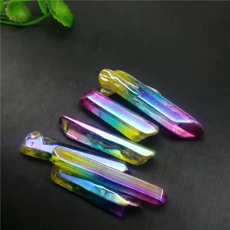 10pcs Colorful Titanium Aura Quartz Crystal Stone Point Specimen Elecrtoplated Crystals Decoration Crafts Stones
10pcs Colorful Titanium Aura Quartz Crystal Stone Point Specimen Elecrtoplated Crystals Decoration Crafts Stones