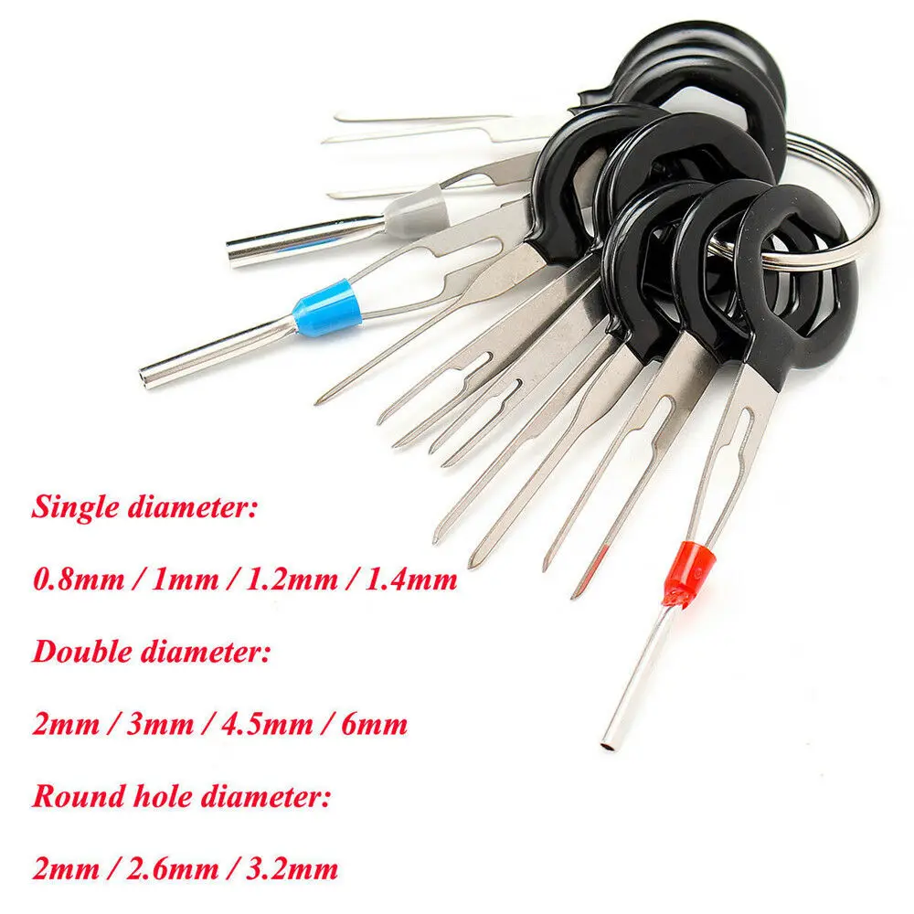 11pcs/Set Car Terminal Removal Tool Wire Plug Connector Extractor Puller Release Pin Extractor Kit For Car Plug Repair Tools
11pcs/Set Car Terminal Removal Tool Wire Plug Connector Extractor Puller Release Pin Extractor Kit For Car Plug Repair Tools