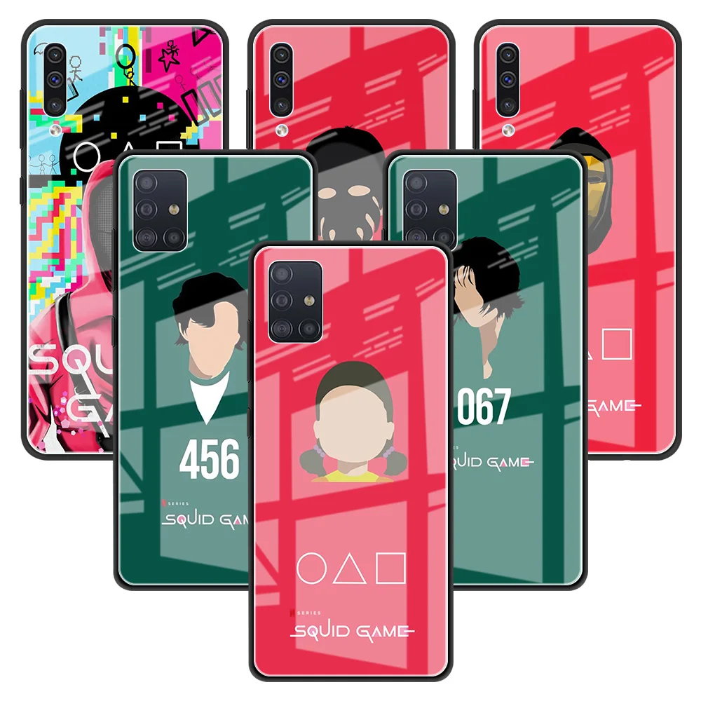 Glass Phone Case For Samsung Galaxy A51 A50 A71 A52 A70 A21s A72 A31 M31 M51 A30 A10 Tempered Back Capa Hot Squid Game
Glass Phone Case For Samsung Galaxy A51 A50 A71 A52 A70 A21s A72 A31 M31 M51 A30 A10 Tempered Back Capa Hot Squid Game