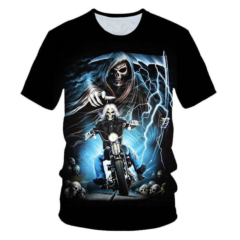 Skull funny cool 3D t-shirt Men's motorcycle punk 3D printed T-shirt Men's T-shirt Summer fashion hipster shirt
Skull funny cool 3D t-shirt Men's motorcycle punk 3D printed T-shirt Men's T-shirt Summer fashion hipster shirt
