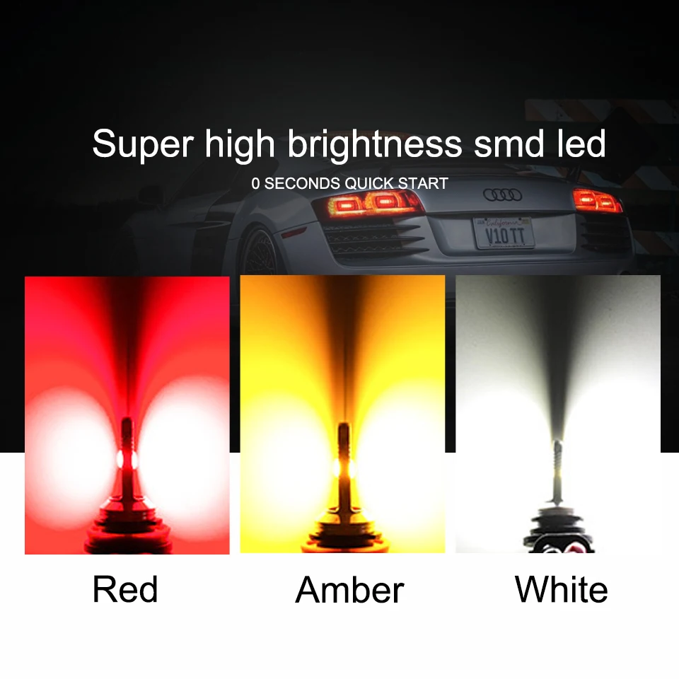 ANMINGPU 1x Signal Lamp Led T20 W21W Canbus 7440 7443 W21/5W CSP 1860SMD T25 3157 Led P27/7W P27W 3156 Turn Signal Brake Lights
ANMINGPU 1x Signal Lamp Led T20 W21W Canbus 7440 7443 W21/5W CSP 1860SMD T25 3157 Led P27/7W P27W 3156 Turn Signal Brake Lights