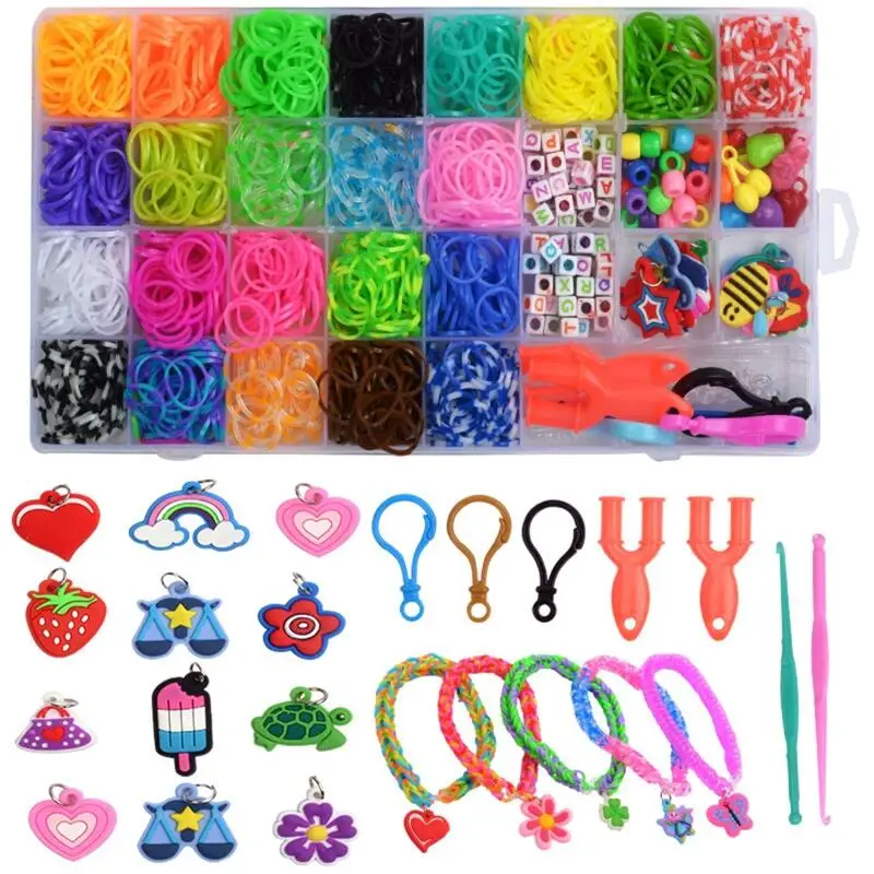 1500pcs Rainbow Rubber Bands Set Kid Multi-Functional Classic Practical Diy Loom Band Rainbow Woven Bracelet For Girl Gifts
1500pcs Rainbow Rubber Bands Set Kid Multi-Functional Classic Practical Diy Loom Band Rainbow Woven Bracelet For Girl Gifts
