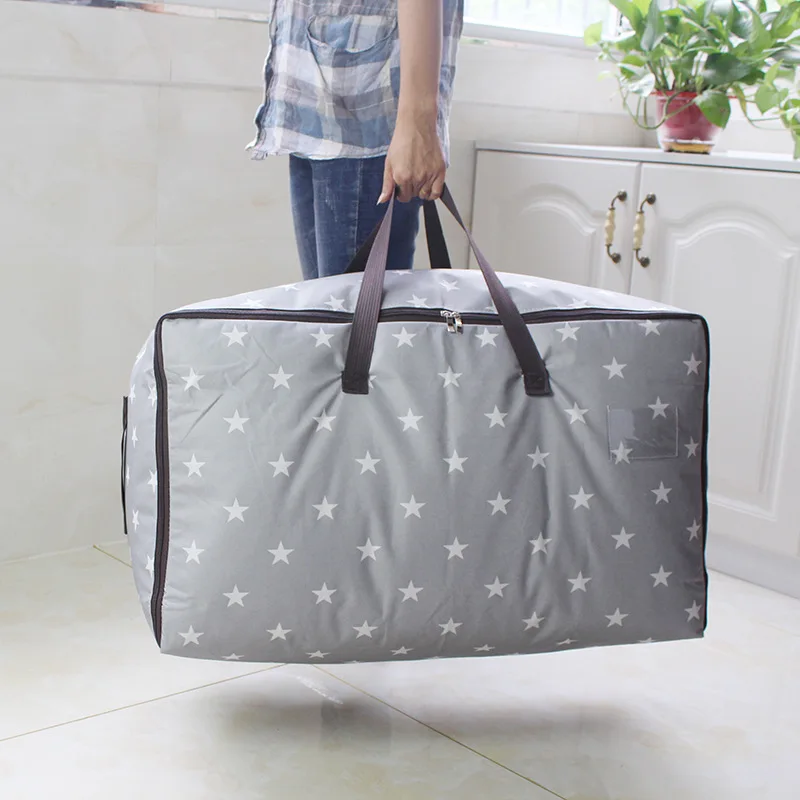 Large Size Moisture-proof Storage Bag Oxford Cloth Quilt Clothing Storage Organizer Bag Moving Travel Hand Luggage Packing Bag
Large Size Moisture-proof Storage Bag Oxford Cloth Quilt Clothing Storage Organizer Bag Moving Travel Hand Luggage Packing Bag