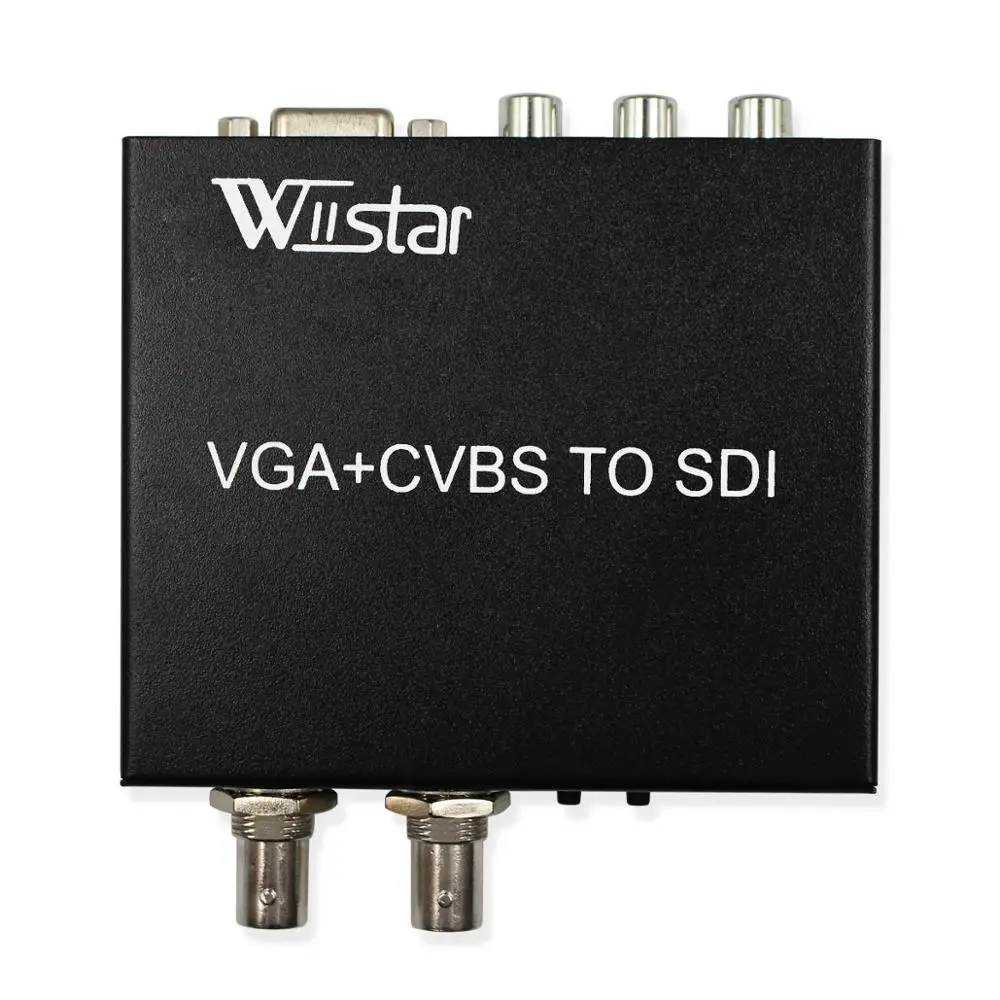 Wiistar VGA CVBS в SDI SD-SDI HD-SDI AV Audio 3G-SDI видео аудио конвертер адаптер 1080p для монитора HDTV |