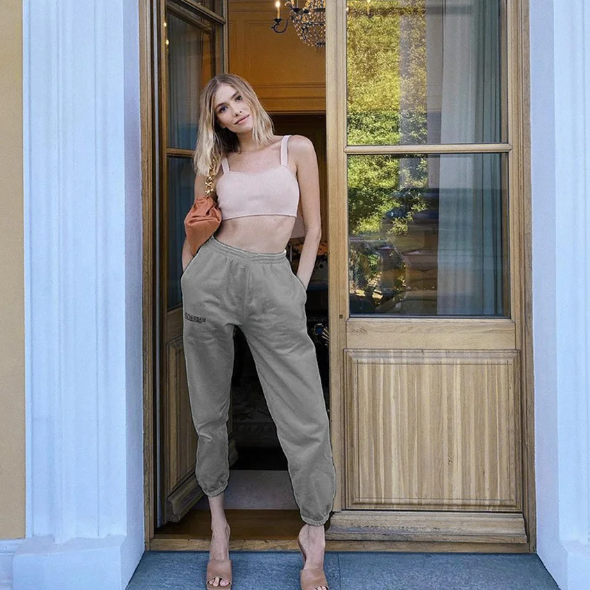 Lusofie Women Sweatpant Letter Print Cotton Cargo Pant Autumn Loose Casual Jogger Baggy Trousers 2020 Streetwear Solid Pants
Lusofie Women Sweatpant Letter Print Cotton Cargo Pant Autumn Loose Casual Jogger Baggy Trousers 2020 Streetwear Solid Pants