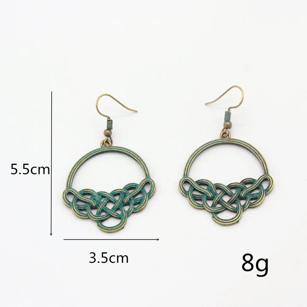 Hot sale personality retro fashion round twist bronze green alloy pendant earrings temperament simple earrings female jewelry
Hot sale personality retro fashion round twist bronze green alloy pendant earrings temperament simple earrings female jewelry
