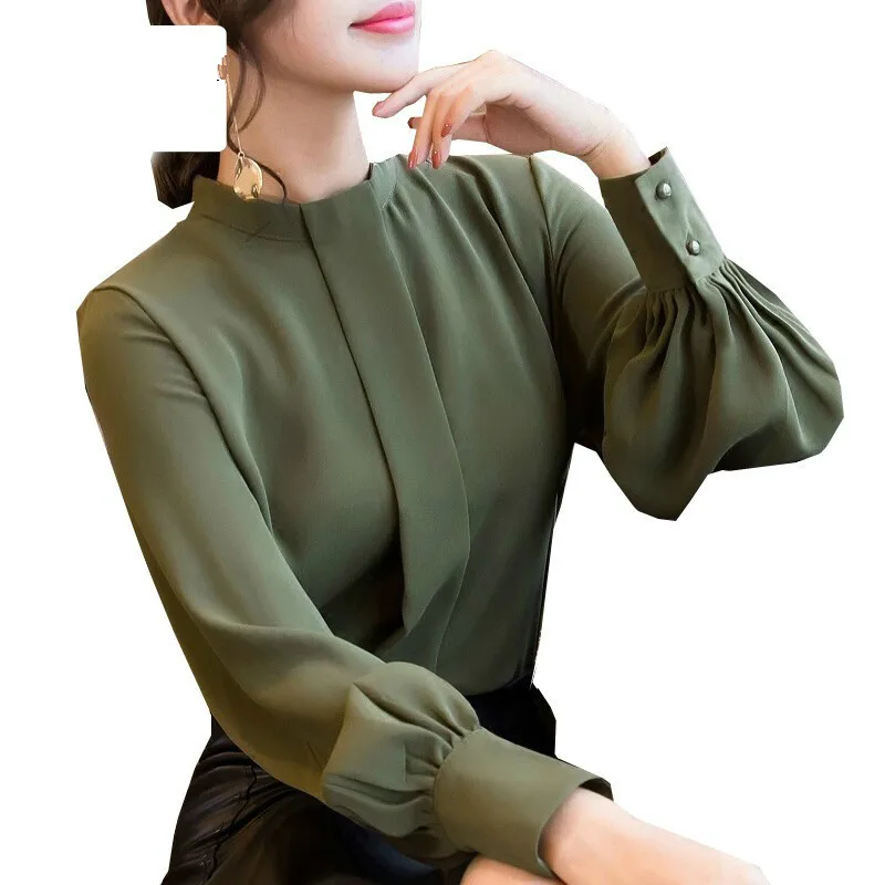 New Autumn Spring Tops Women Fashion Ladies Long Sleeve Shirts Casual Chiffon Blouse Work Wear Office Blusas Femininas
New Autumn Spring Tops Women Fashion Ladies Long Sleeve Shirts Casual Chiffon Blouse Work Wear Office Blusas Femininas