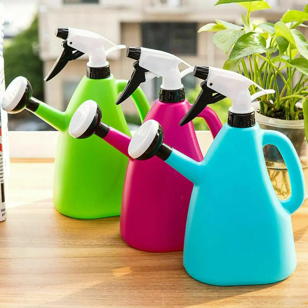 2 in 1 Plastic Watering Can Indoor Garden Plants Pressure Spray Water Kettle Adjustable Sprayer 1L
2 in 1 Plastic Watering Can Indoor Garden Plants Pressure Spray Water Kettle Adjustable Sprayer 1L