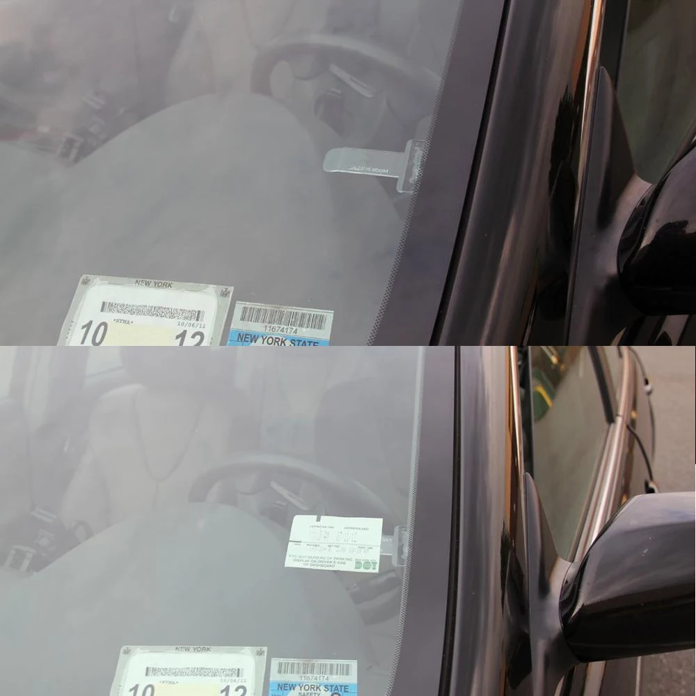 1 Pair Portable Clip Clear Permit Holder 3M Sticker Windscreen Mini Practical Car Windscreen Parking Ticket Decals
1 Pair Portable Clip Clear Permit Holder 3M Sticker Windscreen Mini Practical Car Windscreen Parking Ticket Decals