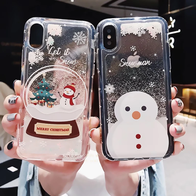 Glitter Christmas Phone Case For iphone 6 6S 7 8 Plus X XR XS MAX Case Dynamic Liquid Quicksand Cover Phone Cases Bling Sequins
Glitter Christmas Phone Case For iphone 6 6S 7 8 Plus X XR XS MAX Case Dynamic Liquid Quicksand Cover Phone Cases Bling Sequins