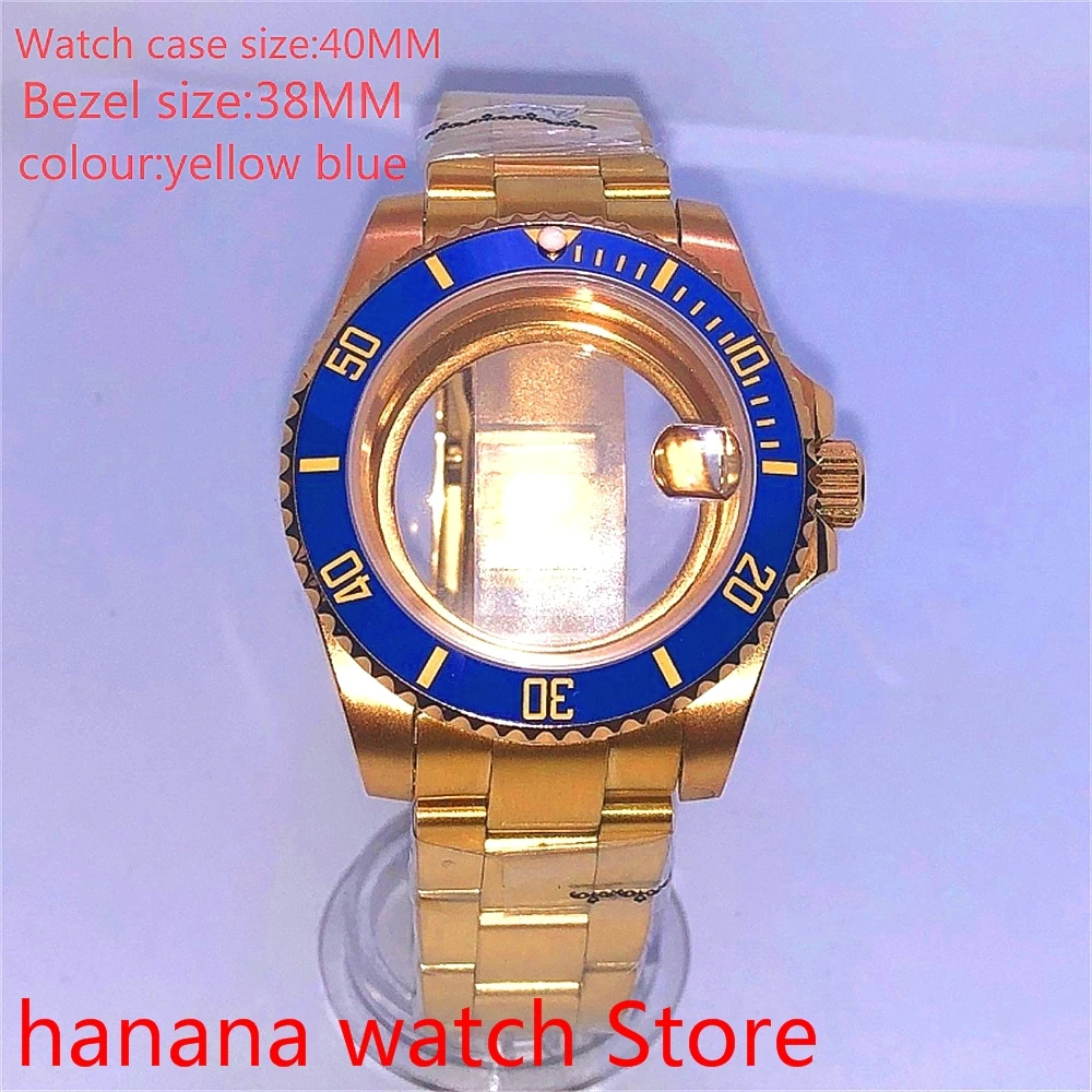 Suitable for NH35 36 Mingzhu2813 Miyata self-winding 40mm transparent back gold box series, with rotating yellow bule bezel
Suitable for NH35 36 Mingzhu2813 Miyata self-winding 40mm transparent back gold box series, with rotating yellow bule bezel