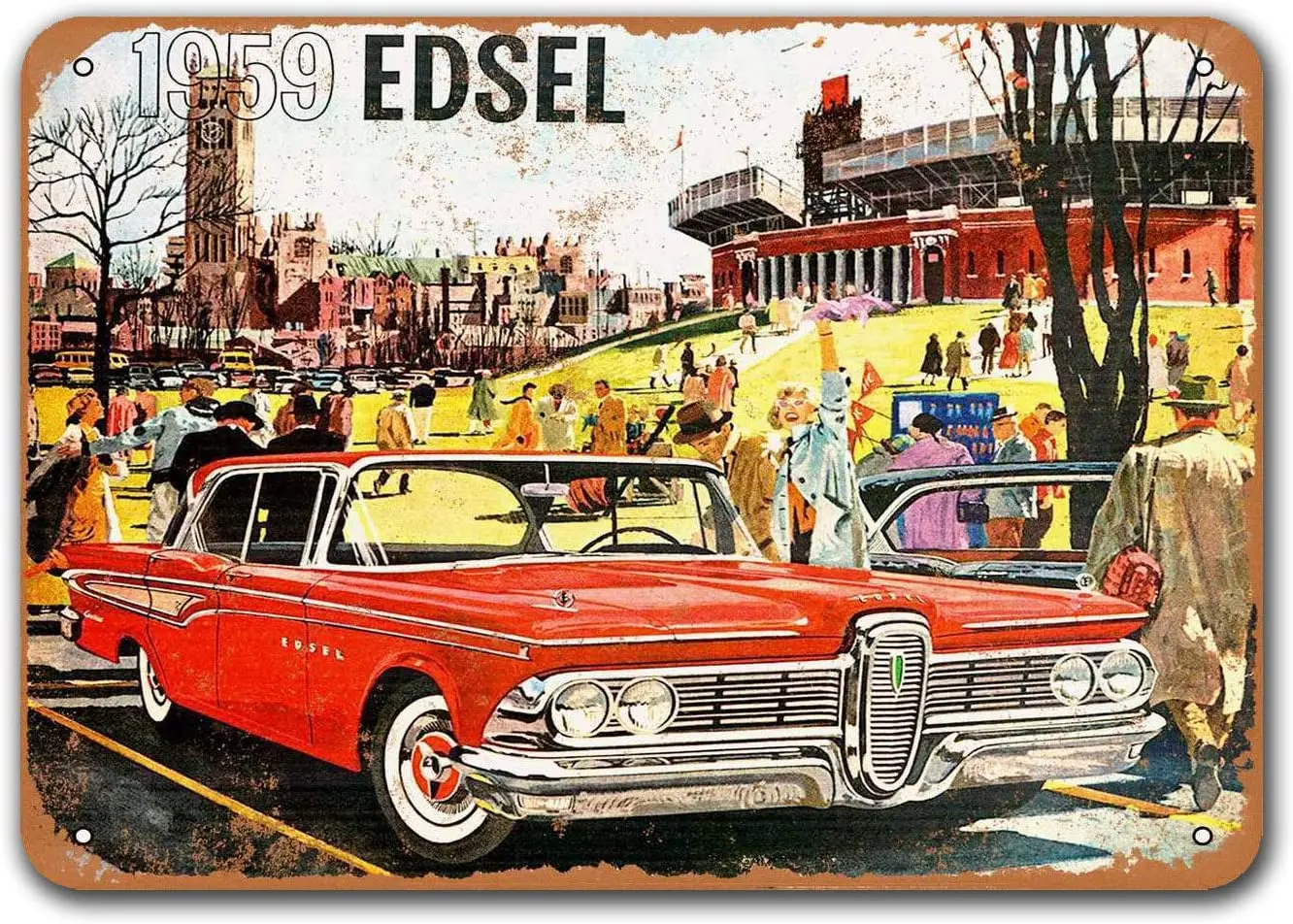 1959 Edsel жестяные дневные автомобили, Sisoso таблички, постер для гаража, бара, Ретро Декор стен 12x8 дюймов
1959 Edsel жестяные дневные автомобили, Sisoso таблички, постер для гаража, бара, Ретро Декор стен 12x8 дюймов