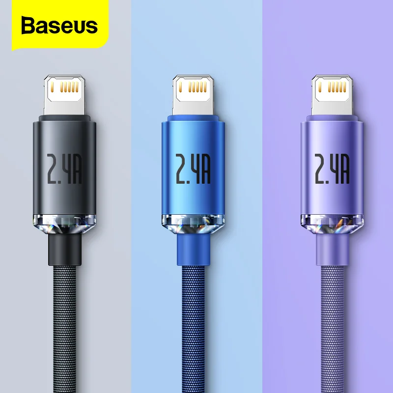 Baseus USB Cable for iPhone 13 12 11 Pro Max X 8 7p 6s 2.4A Fast Charging Mobile Phone Cable for iPad Pro Charger Data Wire Cord
Baseus USB Cable for iPhone 13 12 11 Pro Max X 8 7p 6s 2.4A Fast Charging Mobile Phone Cable for iPad Pro Charger Data Wire Cord