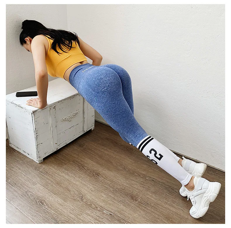 Striped Alphabet Woman Seamless Legging Yoga Pants Sports High Waist Full Length Workout Leggings for Fittness Yoga Leggings
Striped Alphabet Woman Seamless Legging Yoga Pants Sports High Waist Full Length Workout Leggings for Fittness Yoga Leggings