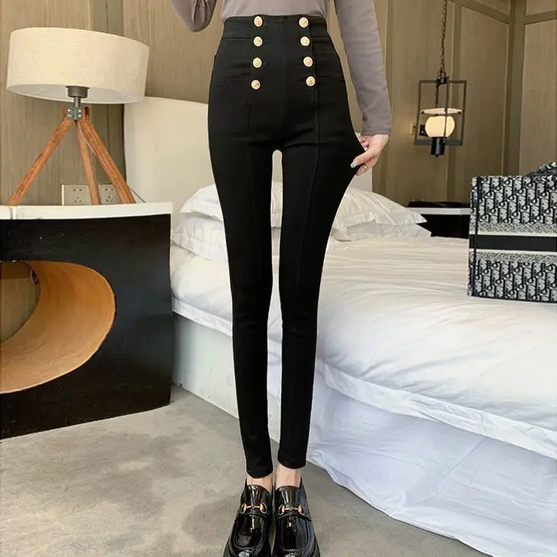 2021 New Autumn Women Pencil Pants Female Casual Solid Color High Waist Stretch Thin Pants Stretch Trousers Y913
2021 New Autumn Women Pencil Pants Female Casual Solid Color High Waist Stretch Thin Pants Stretch Trousers Y913