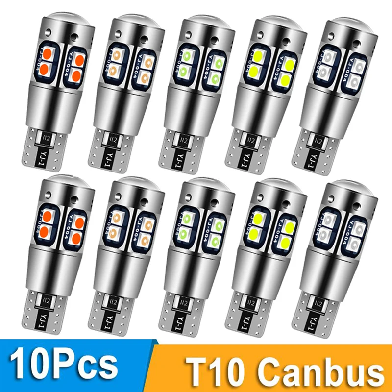 10pcs T10 W5W 12V Canbus Car LED Bulb 194 168 Light for Toyota RAV4 Yaris Corolla Avensis Prius C Interior White Red blue lamp
10pcs T10 W5W 12V Canbus Car LED Bulb 194 168 Light for Toyota RAV4 Yaris Corolla Avensis Prius C Interior White Red blue lamp