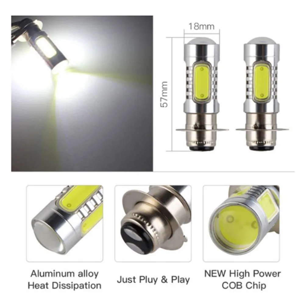 2pcs H6 7.5W COB LED Headlight Bulbs For Honda Suzuki Kawasaki Wolverine Rhino Kodiak Grizzly Bruin Breeze Big Bear 6000K White
2pcs H6 7.5W COB LED Headlight Bulbs For Honda Suzuki Kawasaki Wolverine Rhino Kodiak Grizzly Bruin Breeze Big Bear 6000K White