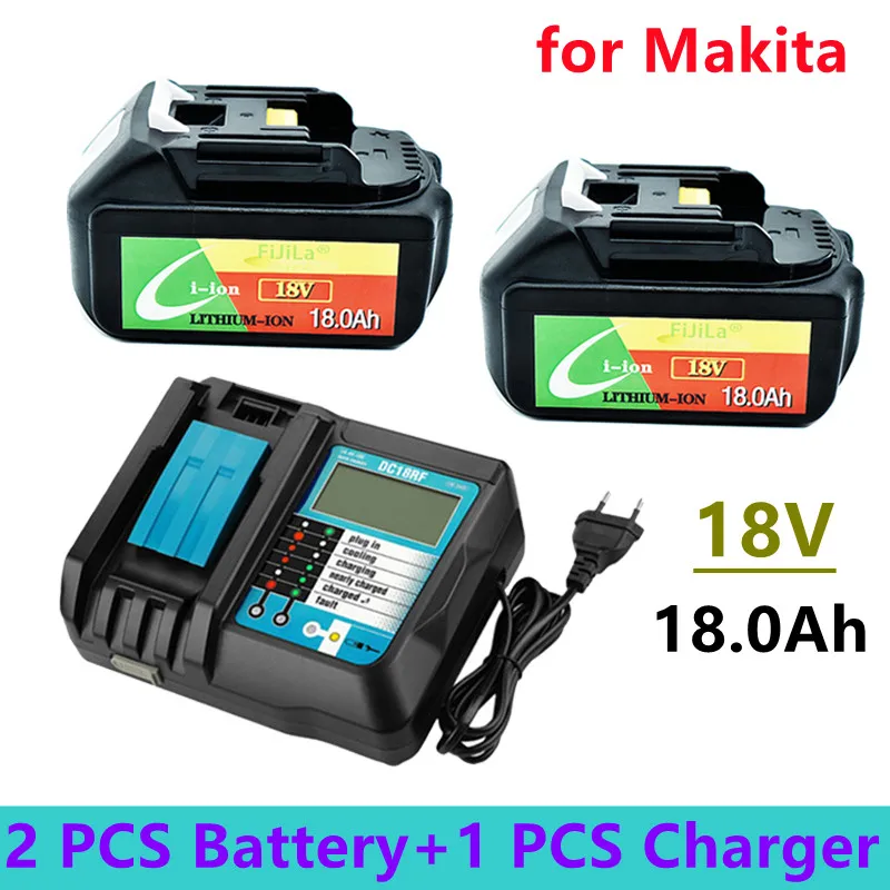2021 New BL1860 Rechargeable Battery 18V 18.0Ah Lithium ion for Makita 18v Battery BL1840 BL1850 BL1830 BL1860B LXT 400+charger
2021 New BL1860 Rechargeable Battery 18V 18.0Ah Lithium ion for Makita 18v Battery BL1840 BL1850 BL1830 BL1860B LXT 400+charger