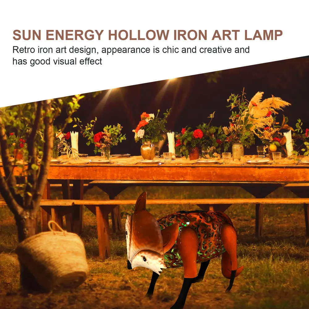 1pc Solar Decorative Lamp Outdoor Rooster Creative Foxes Design Lamp Garden Light
1pc Solar Decorative Lamp Outdoor Rooster Creative Foxes Design Lamp Garden Light