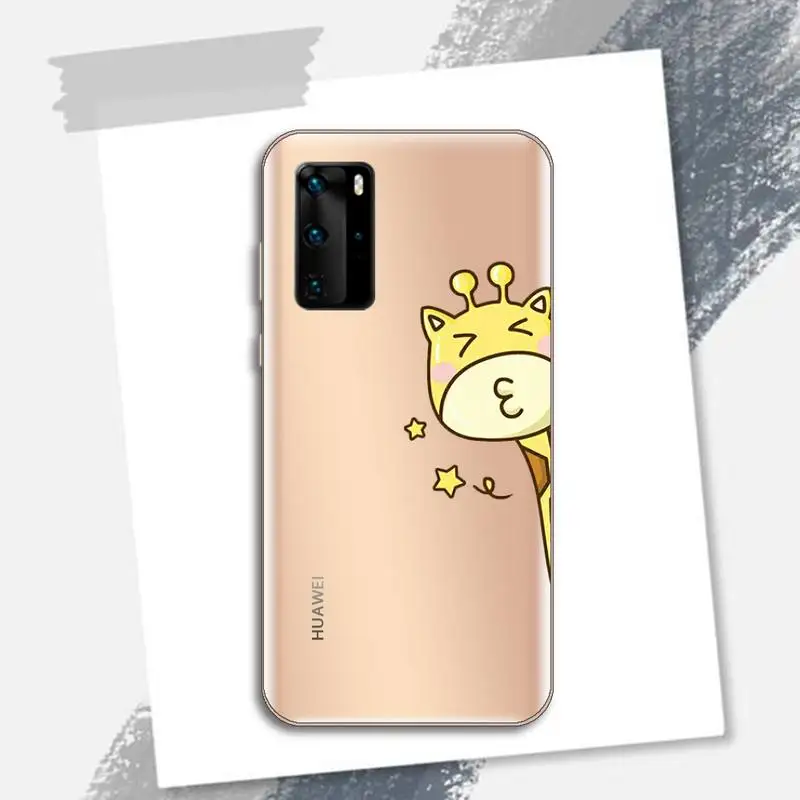 Cute Cartoon Giraffe animal Phone Case Transparent for Huawei P honor 8 10i 20 30 40 smart 2019 
Cute Cartoon Giraffe animal Phone Case Transparent for Huawei P honor 8 10i 20 30 40 smart 2019