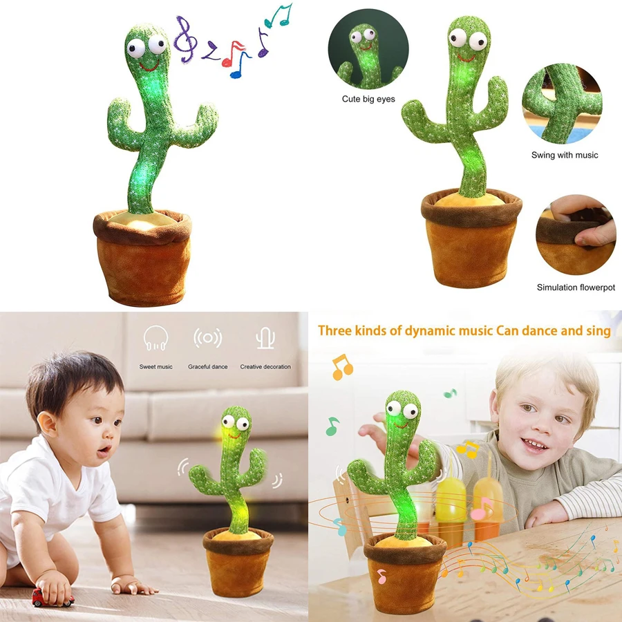Cactus Toy That Can Sing And Dance 120 English Song Learn To Speak Light-emitting Unique Head Toy Early Education Educationa Toy
Cactus Toy That Can Sing And Dance 120 English Song Learn To Speak Light-emitting Unique Head Toy Early Education Educationa Toy