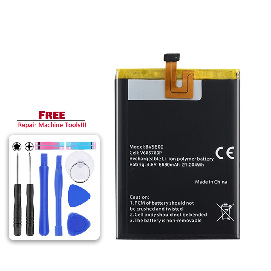 Новый аккумулятор 5580 мАч для Blackview BV5800 / BV5800 Pro BV5800Pro
Новый аккумулятор 5580 мАч для Blackview BV5800 / BV5800 Pro BV5800Pro