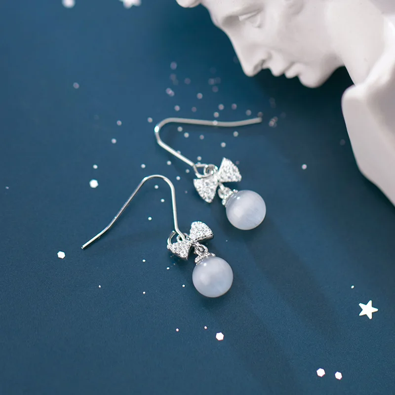 925 Sterling Silver Opal Bowknot Stud Earrings For Women Girls Wedding Party Jewelry Pendientes eh045
925 Sterling Silver Opal Bowknot Stud Earrings For Women Girls Wedding Party Jewelry Pendientes eh045