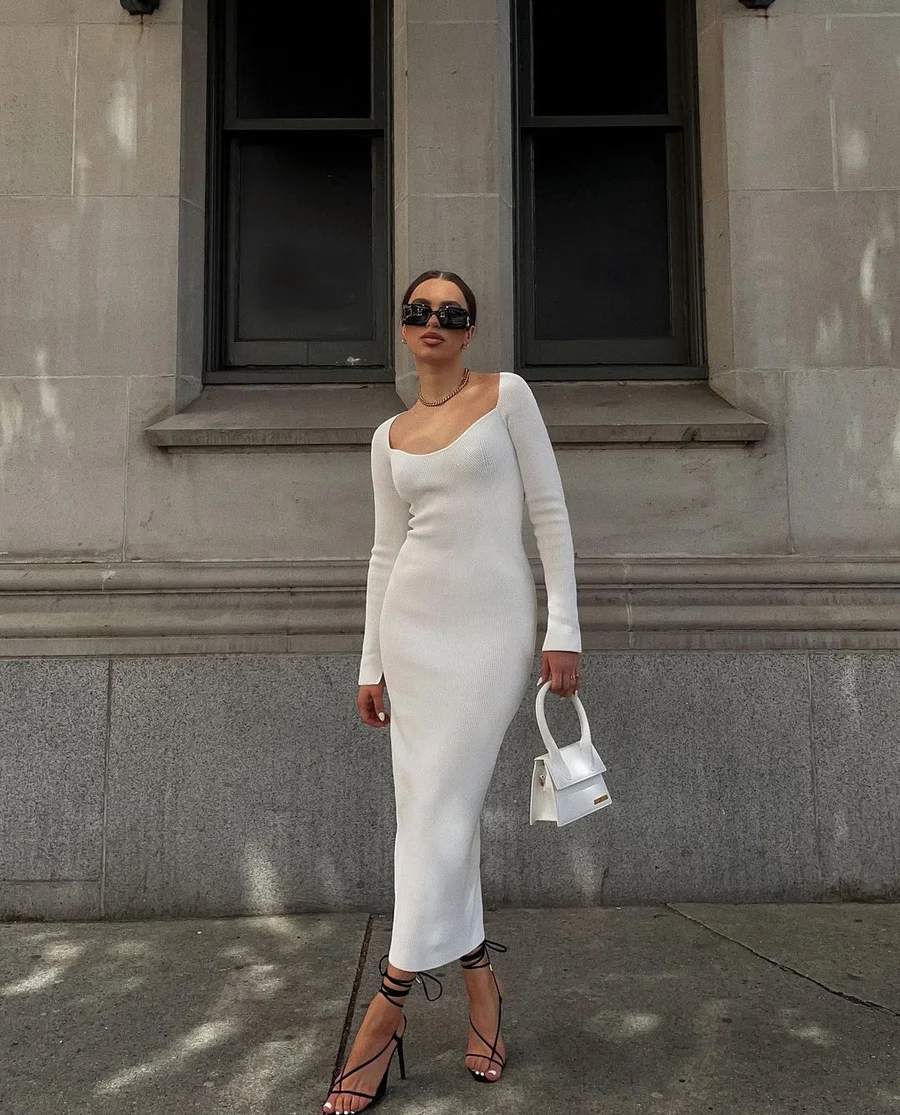 SHEYIJUN Off Shoulder Knitted Sexy Backless Maxi Dress Elegant Long Sleeve Dresses Evening Club Party Solid Autumn 2021
SHEYIJUN Off Shoulder Knitted Sexy Backless Maxi Dress Elegant Long Sleeve Dresses Evening Club Party Solid Autumn 2021