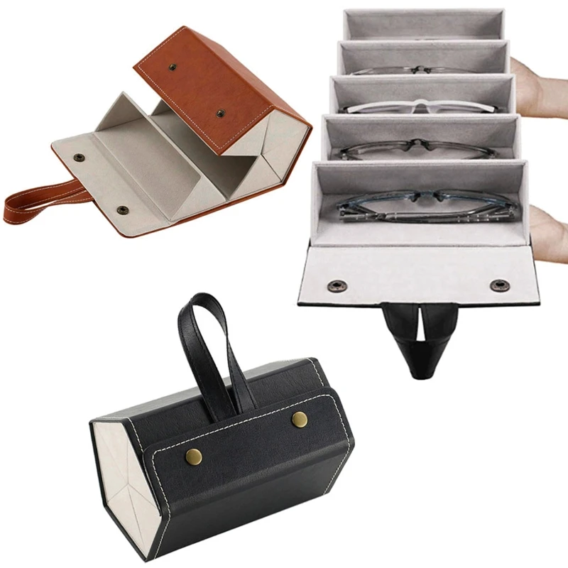5 Slots Foldable PU Leather Sunglasses Eyeglasses Travel Organizer Case Multiple Hanging Eyewear Holder Display
5 Slots Foldable PU Leather Sunglasses Eyeglasses Travel Organizer Case Multiple Hanging Eyewear Holder Display