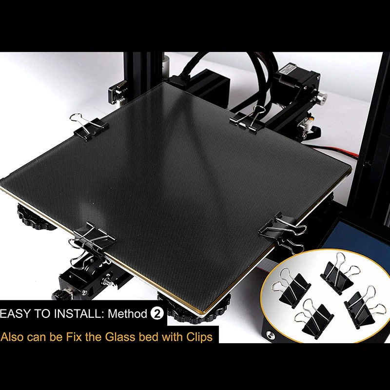 3D Printer Glass Bed Build Surface 310X310X4mm, New Upgrade Tempered Glass Bed Heated Bed Built Platform Plate
3D Printer Glass Bed Build Surface 310X310X4mm, New Upgrade Tempered Glass Bed Heated Bed Built Platform Plate