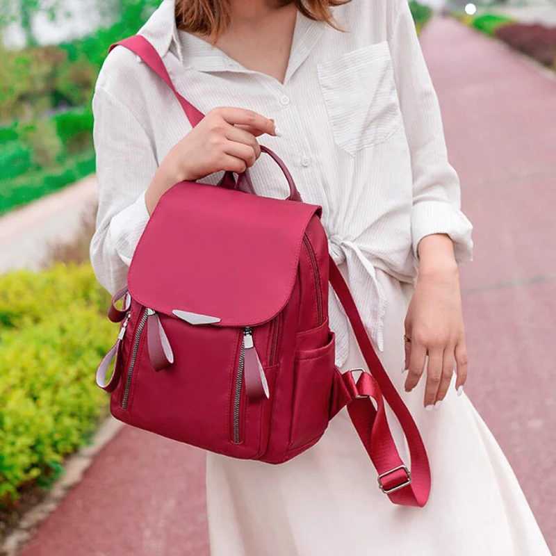 Women Backpack Ladies Casual Travel Rucksack Shoulder School Bags For Teenage Girls Zipper Bag Oxford
Women Backpack Ladies Casual Travel Rucksack Shoulder School Bags For Teenage Girls Zipper Bag Oxford