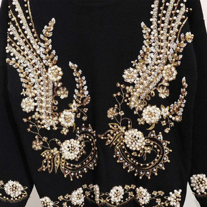 Europe Station 2 Piece Set Women Beading Embroidery Knitted Sets Sweater Trousers Pants Suit Women Two Piece Set Tracksuits
Europe Station 2 Piece Set Women Beading Embroidery Knitted Sets Sweater Trousers Pants Suit Women Two Piece Set Tracksuits