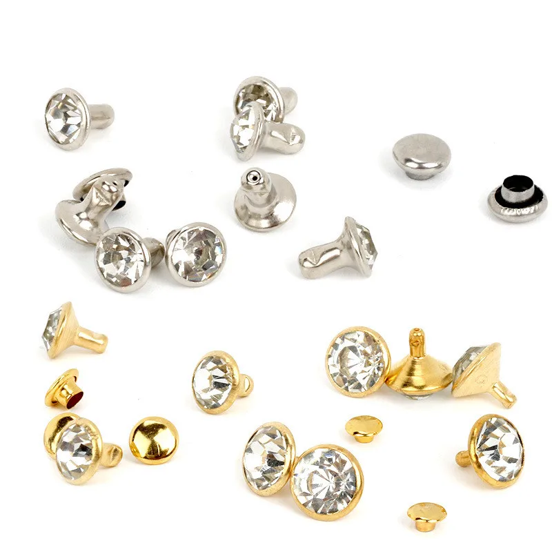 1000 Set Gold silver Rhinestone Crystal Rivets DIY Clothes Bag Leather Craft Decoration Garment Sewing Glass Drill Nail Button
1000 Set Gold silver Rhinestone Crystal Rivets DIY Clothes Bag Leather Craft Decoration Garment Sewing Glass Drill Nail Button
