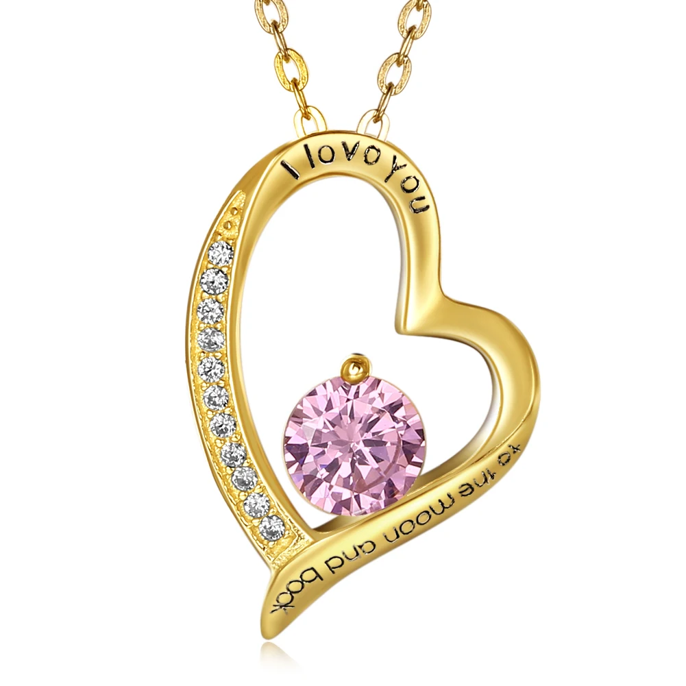 SILVERHOO 925 Sterling Silver Pendant Necklaces For Women Cubic Zirconia Romantic Heart Shaped Lettering Necklace Fine Jewelry
SILVERHOO 925 Sterling Silver Pendant Necklaces For Women Cubic Zirconia Romantic Heart Shaped Lettering Necklace Fine Jewelry