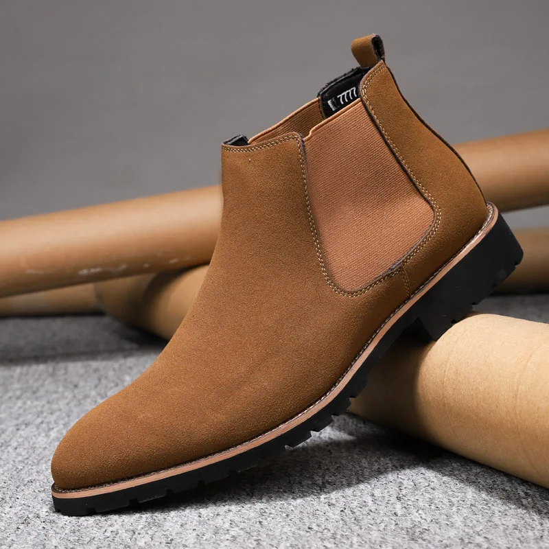Men Boots Luxury Autumn Winter Elegant Chelsea Boots Men Suede Leather Formal Boots Model Fashion Show Shoes Plus Size 38-48
Men Boots Luxury Autumn Winter Elegant Chelsea Boots Men Suede Leather Formal Boots Model Fashion Show Shoes Plus Size 38-48