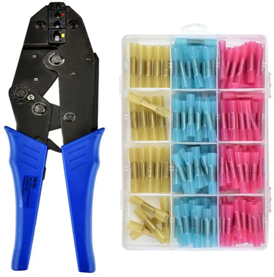 HS-40J Crimping Pliers 0.25-6mm2 Heat Shrink Butt Insulated Terminals Wire Connector 23-10AWG 230mm Stripper Multitools kits
HS-40J Crimping Pliers 0.25-6mm2 Heat Shrink Butt Insulated Terminals Wire Connector 23-10AWG 230mm Stripper Multitools kits