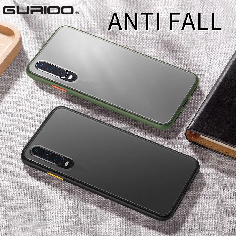Matte Shockproof Armor Phone Case For Huawei Mate 20 30 Honor 9X Nova 5 Pro Back P30 Lite Soft Edge Cover | Мобильные телефоны и