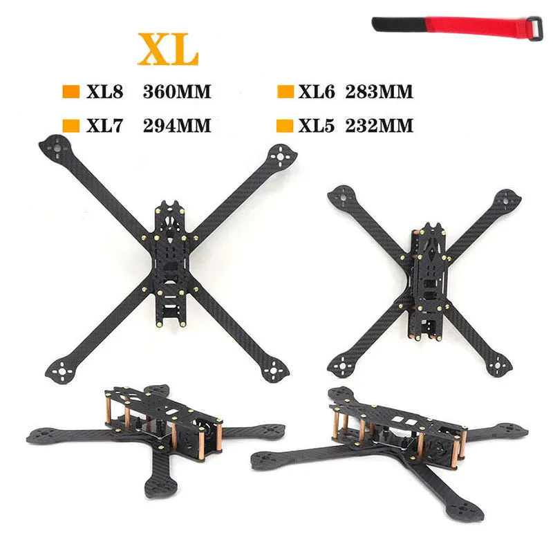 HSKRC 3K Carbon Fiber XL5 V2 232 мм XL6 283 XL7 294 XL8 360 True X 5 6 7 8 дюймов X328 FPV рама для фристайла