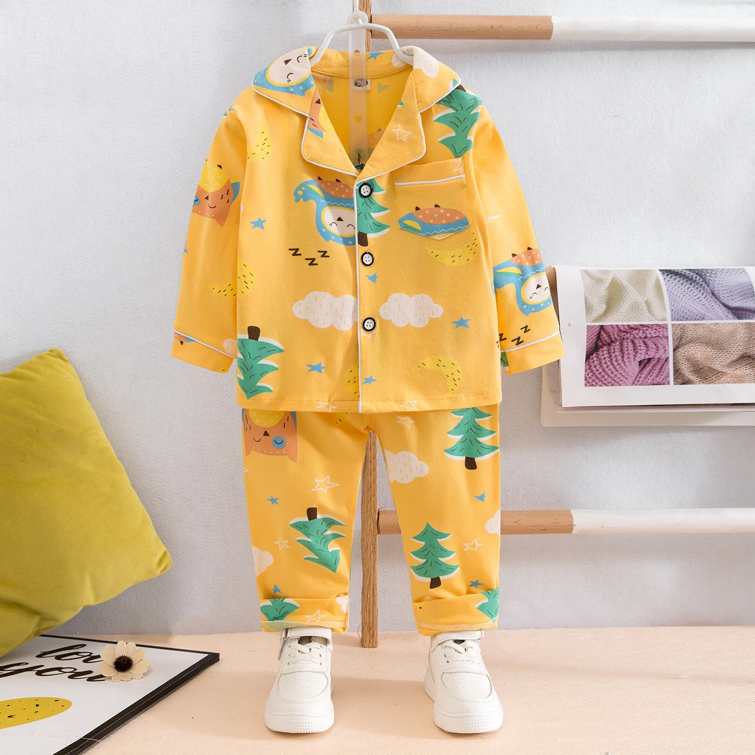 TUONXYE New Summer Boys Long sleeves Pajamas Girls Set Dinosaurs Pyjama Cotton Kids Pijama Children Sleepwear
TUONXYE New Summer Boys Long sleeves Pajamas Girls Set Dinosaurs Pyjama Cotton Kids Pijama Children Sleepwear